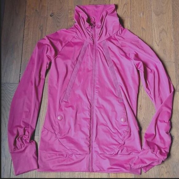 🐣Like New Adidas Climalite Jacket Track Jacket Iridescent Purple Fuscia Pink - Picture 4 of 17